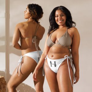 Hundred.Honest.Honour® Print Eco-String Bikini Bottom