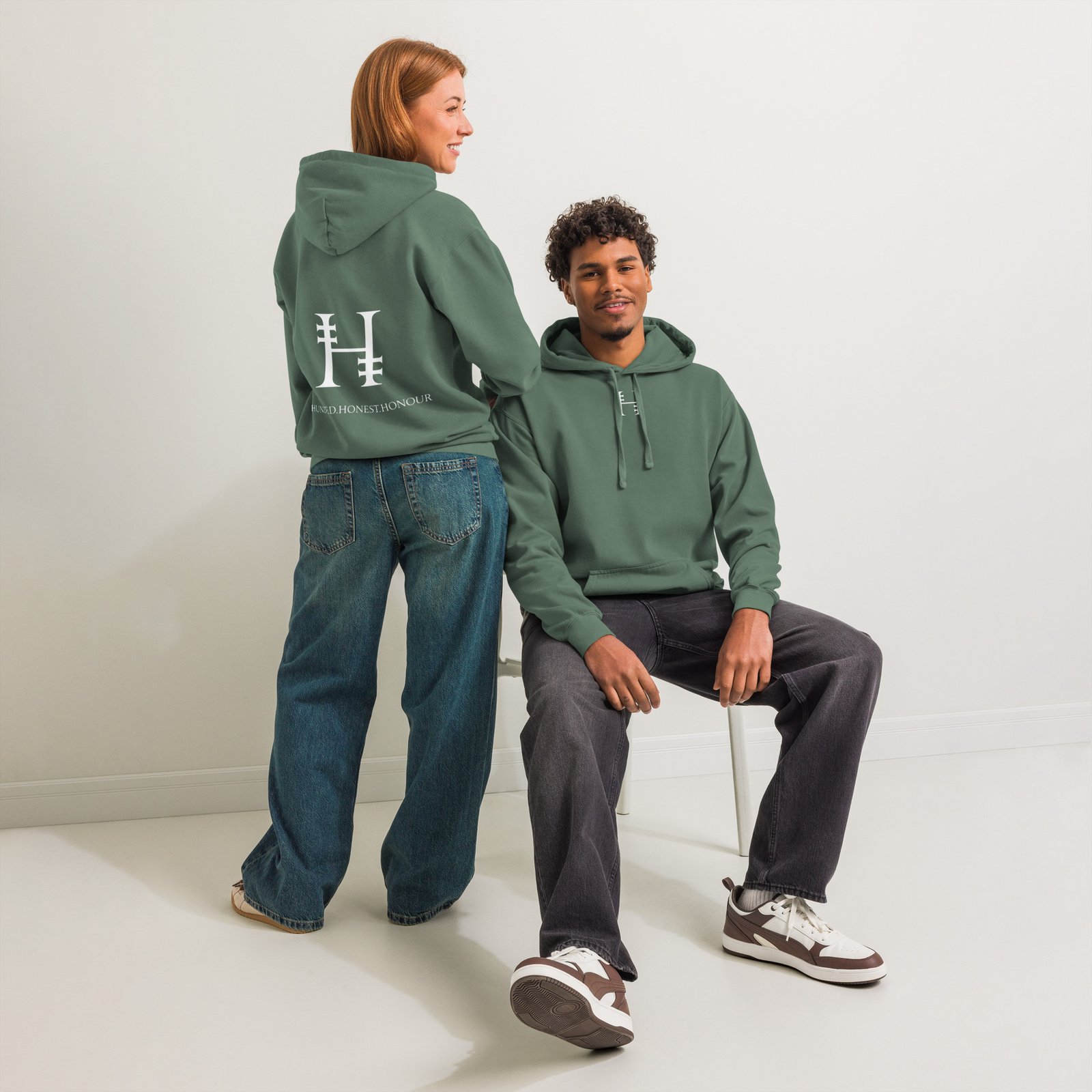 Hundred.Honest.Honour® DuoGen Hoodie Garment-Dyed - Image 3