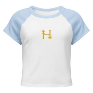 Hundred.Honest.Honour® Women’s Micro Breathable Rib Raglan Baby Tee