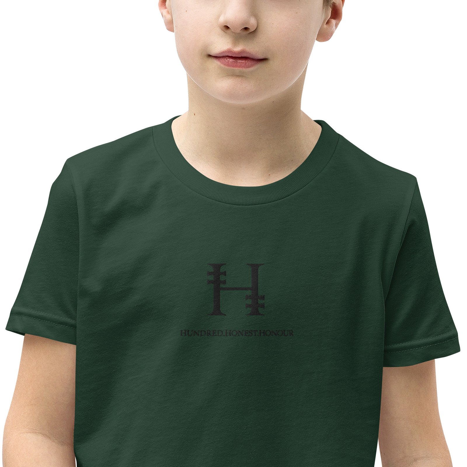 Hundred.Honest.Honour® Short Sleeve T-Shirt for Youth Centre Logo - Image 17