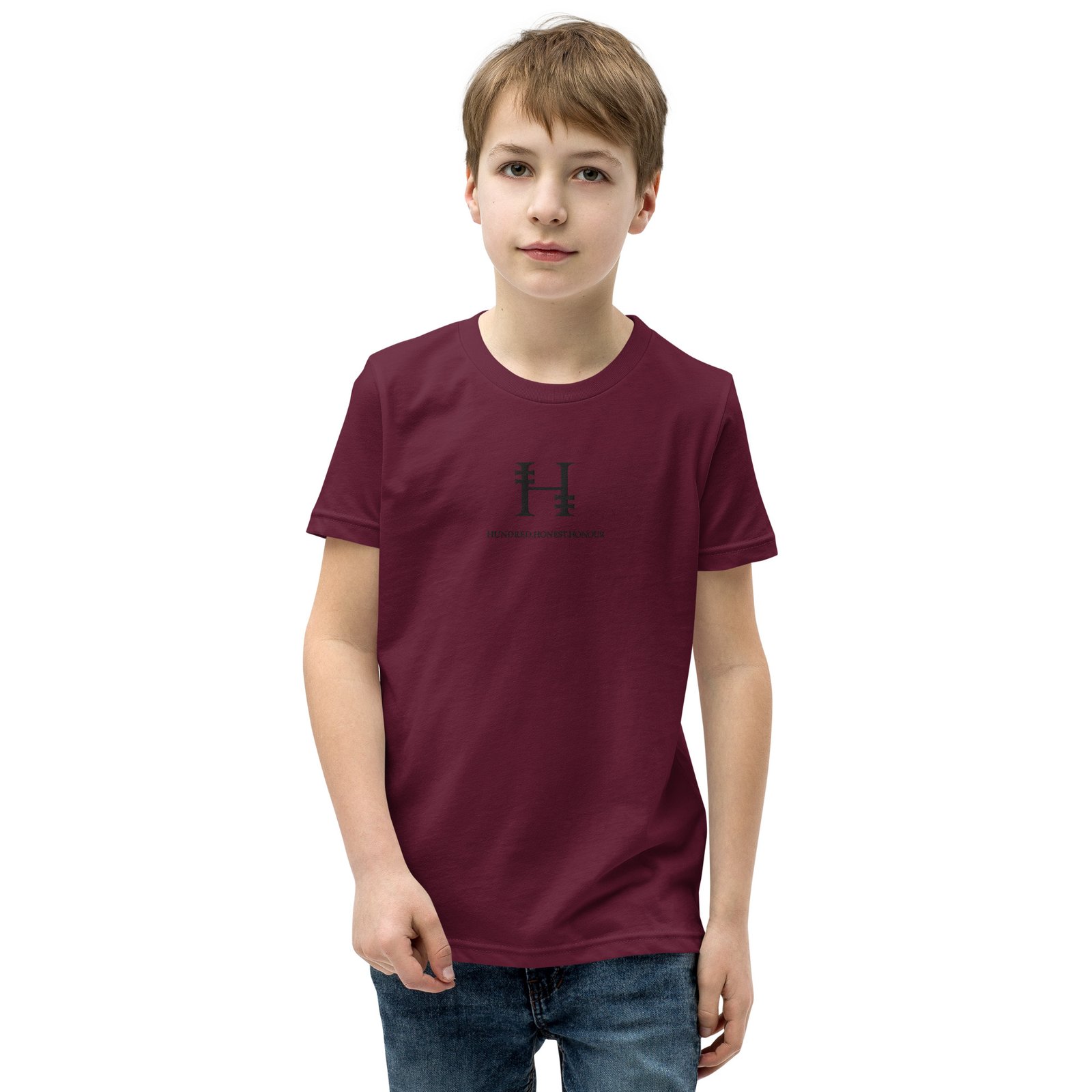 Hundred.Honest.Honour® Short Sleeve T-Shirt for Youth Centre Logo - Image 13