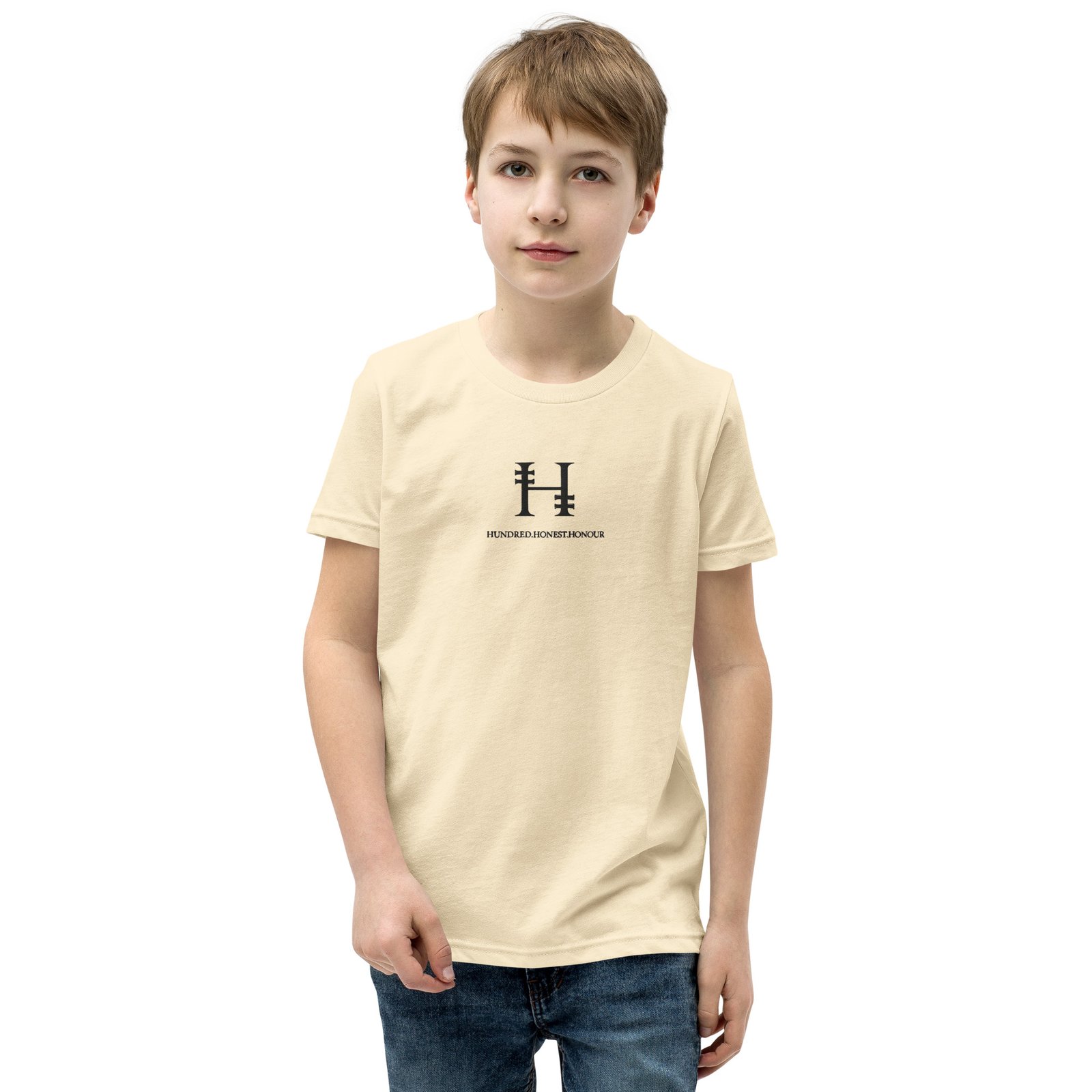 Hundred.Honest.Honour® Short Sleeve T-Shirt for Youth Centre Logo - Image 77