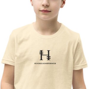 Hundred.Honest.Honour® Short Sleeve T-Shirt for Youth Centre Logo