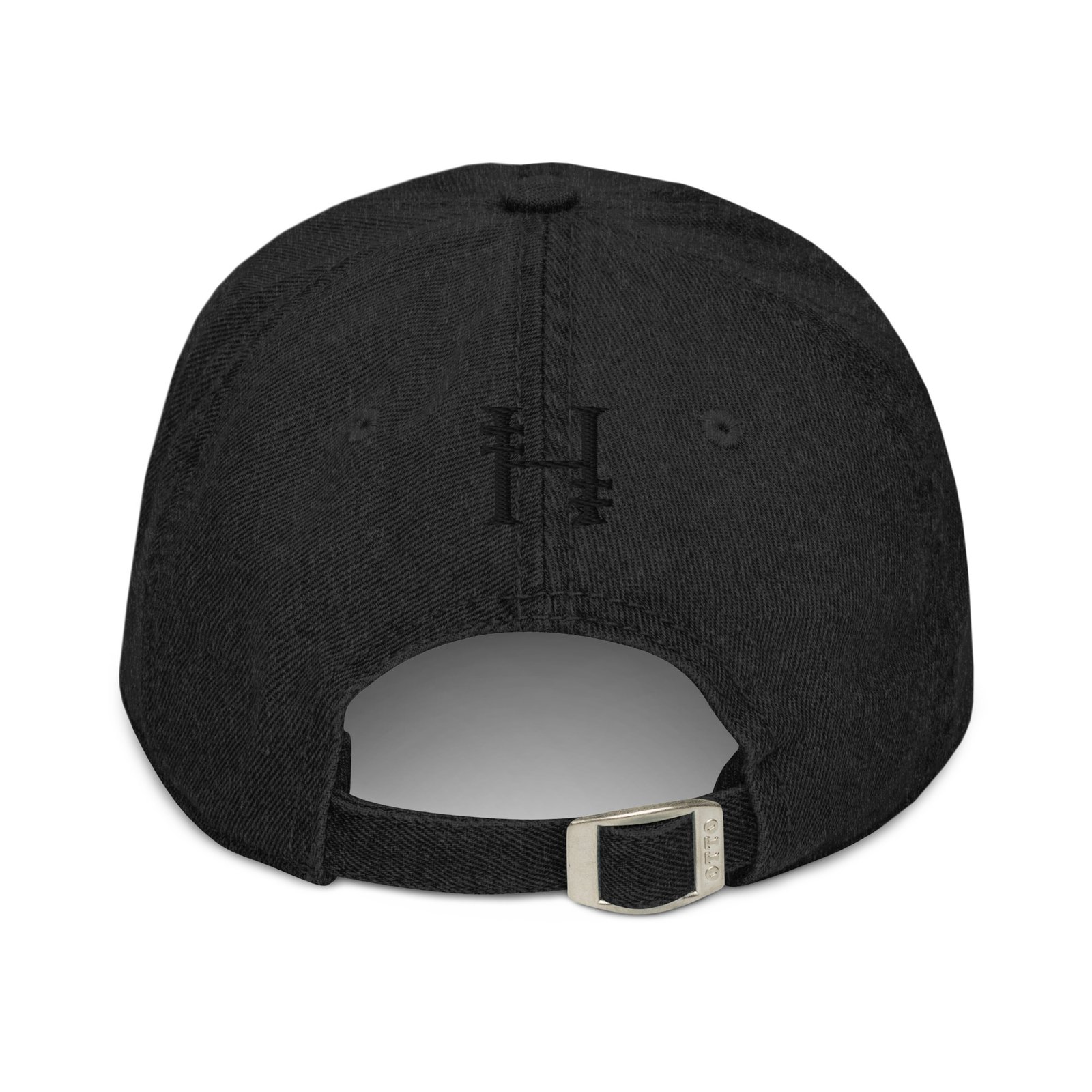 Mono Logo Full Cotton Denim Cap - Image 2