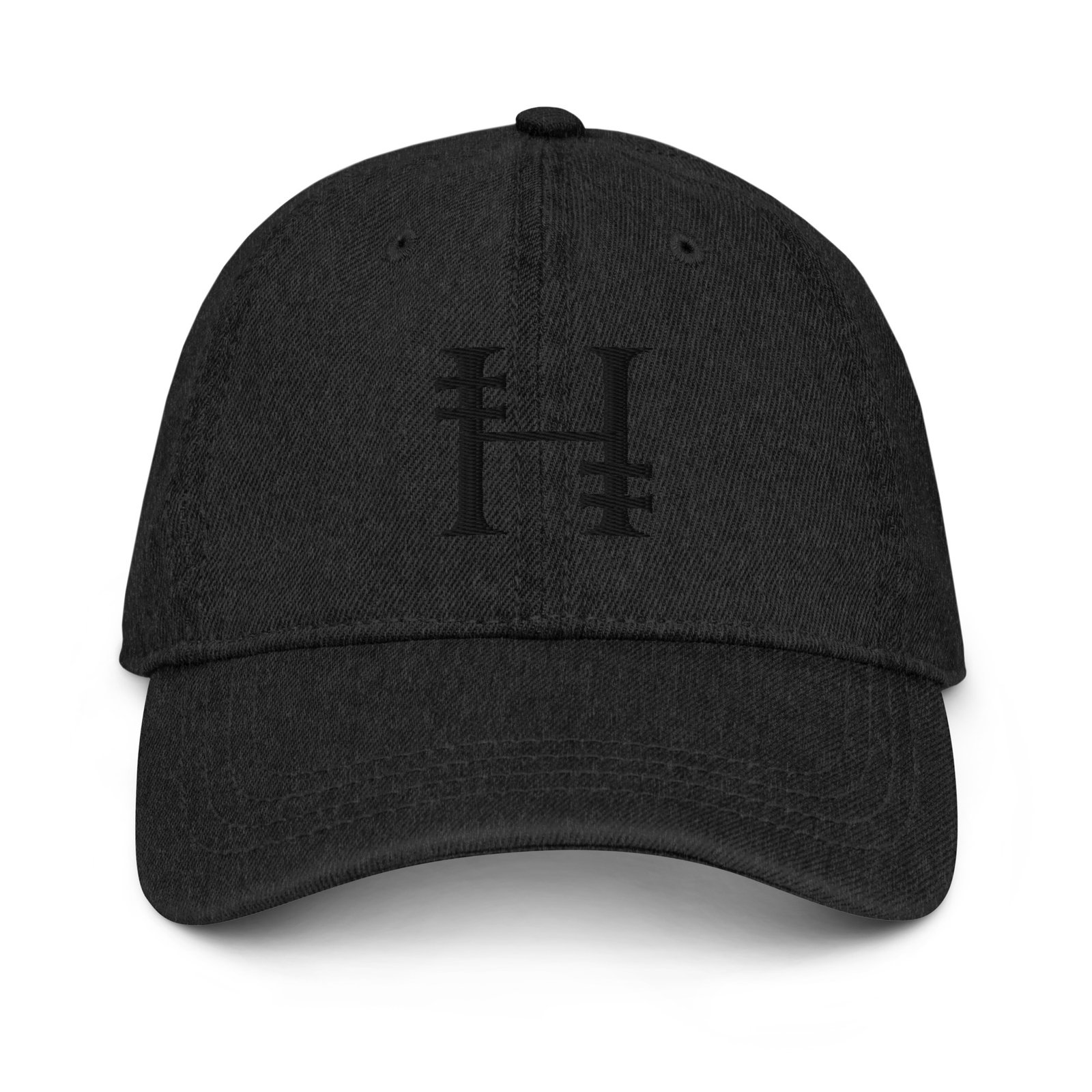 Mono Logo Full Cotton Denim Cap