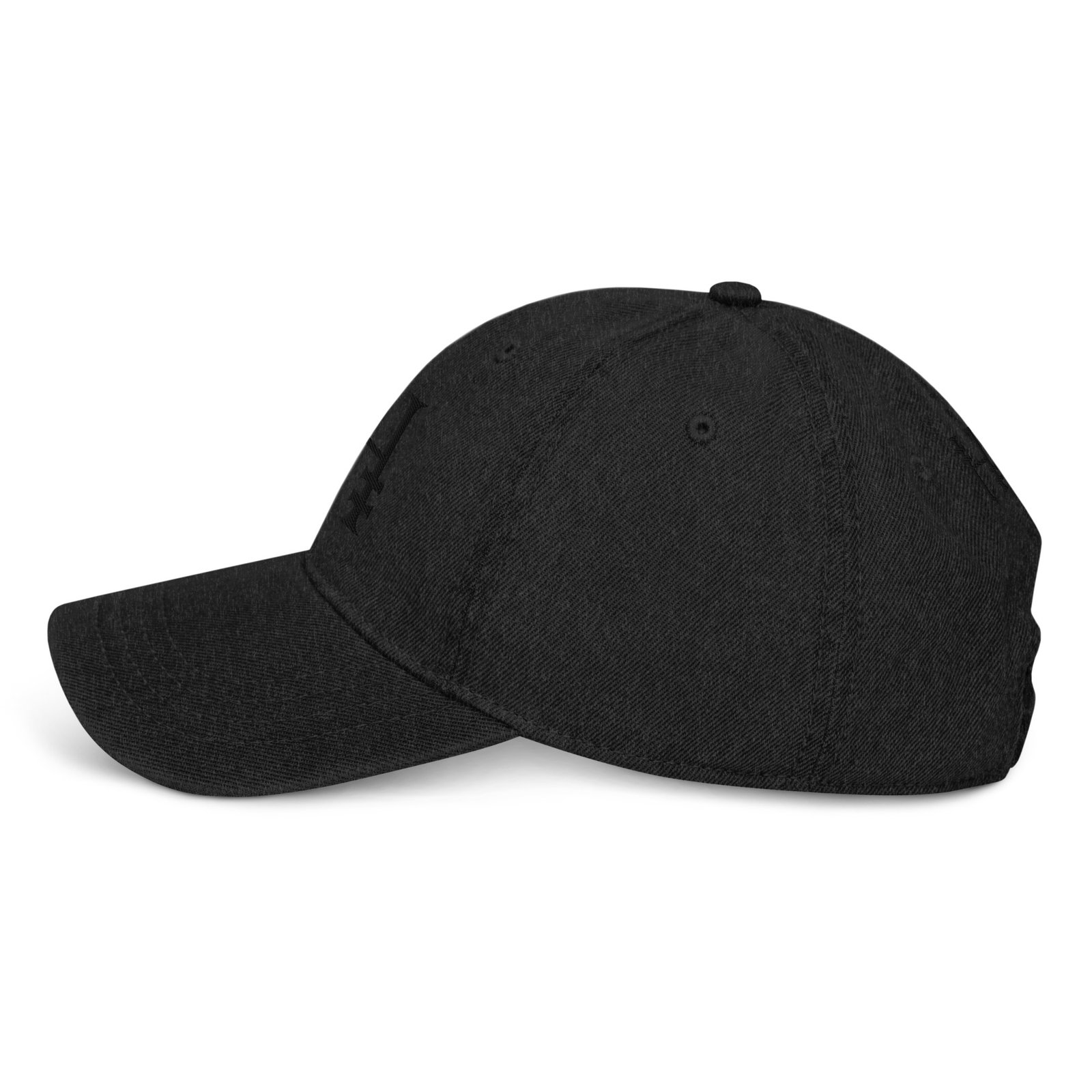 Mono Logo Full Cotton Denim Cap - Image 3