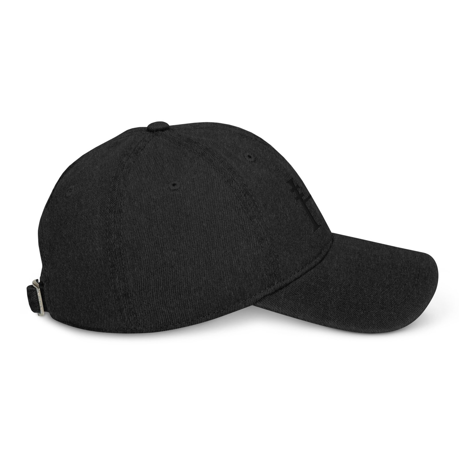 Mono Logo Full Cotton Denim Cap - Image 5