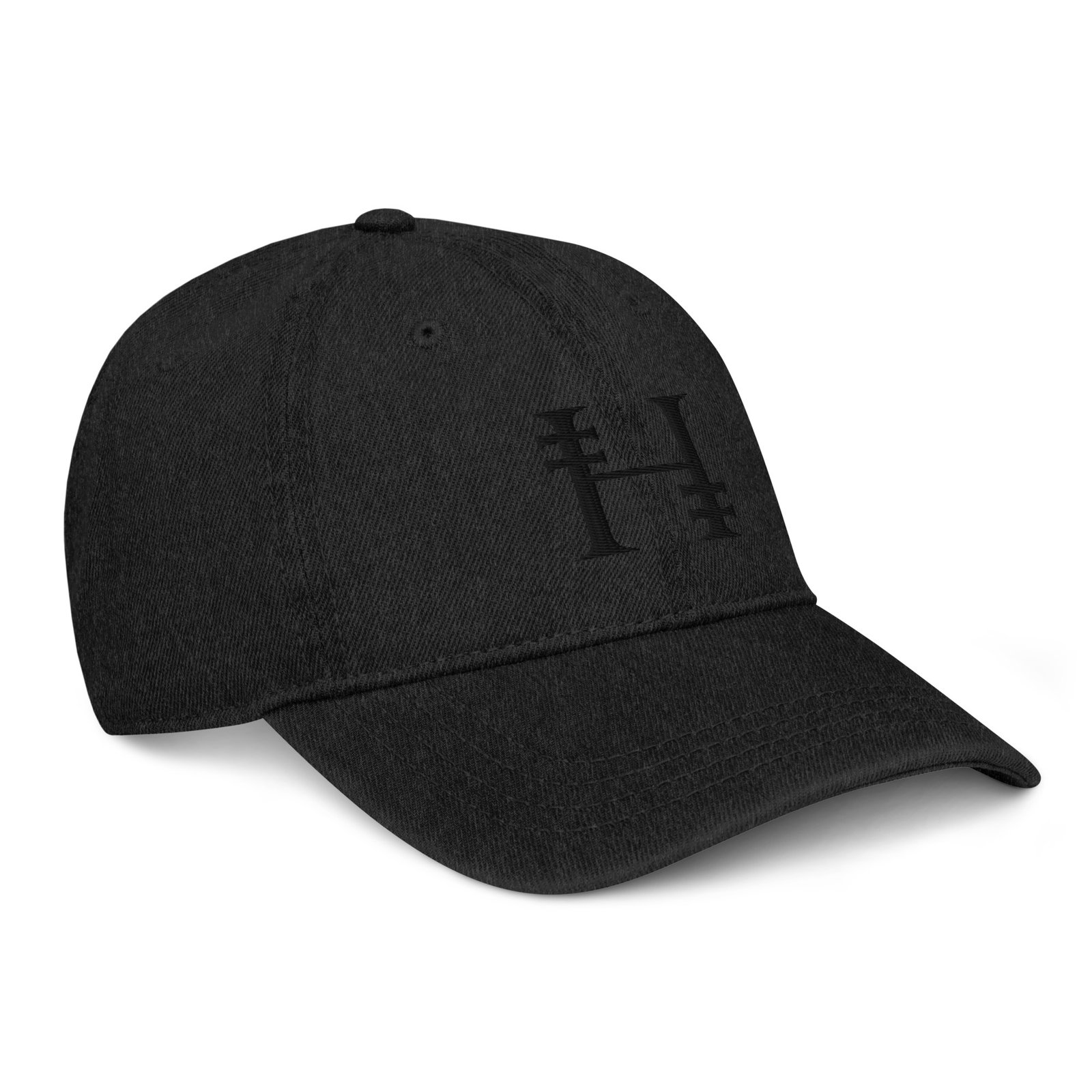 Mono Logo Full Cotton Denim Cap - Image 6