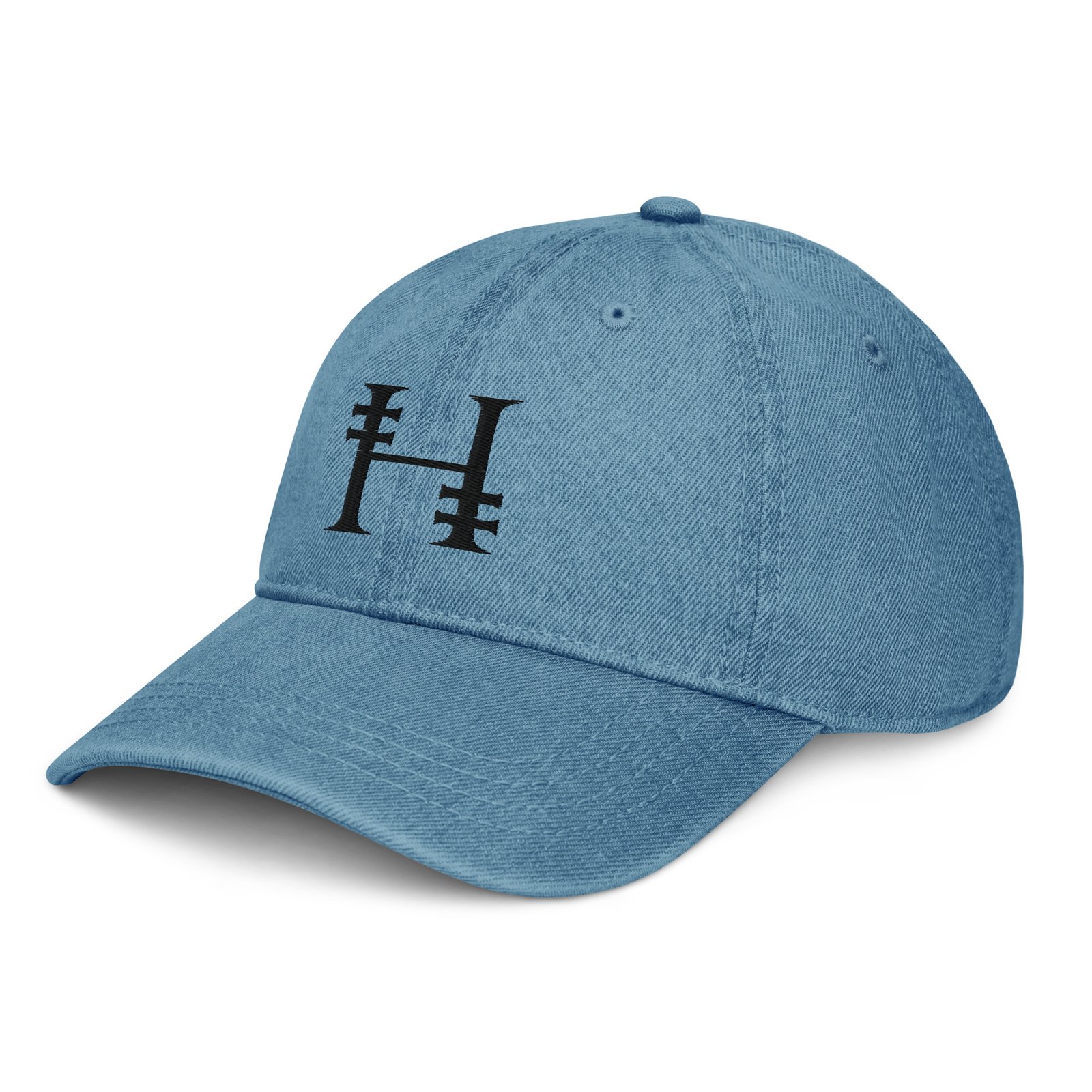 Mono Logo Full Cotton Denim Cap - Image 10