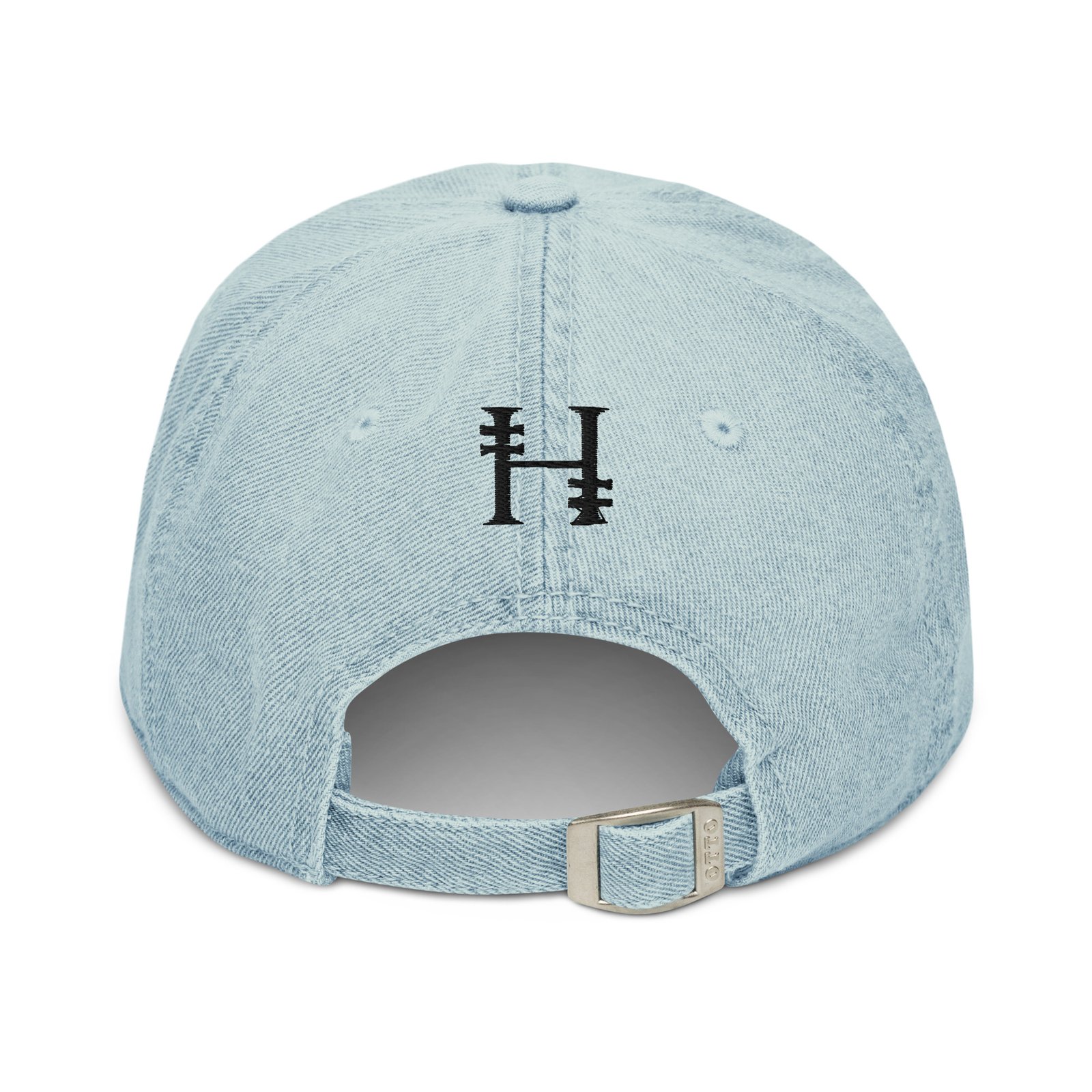 Mono Logo Full Cotton Denim Cap - Image 14