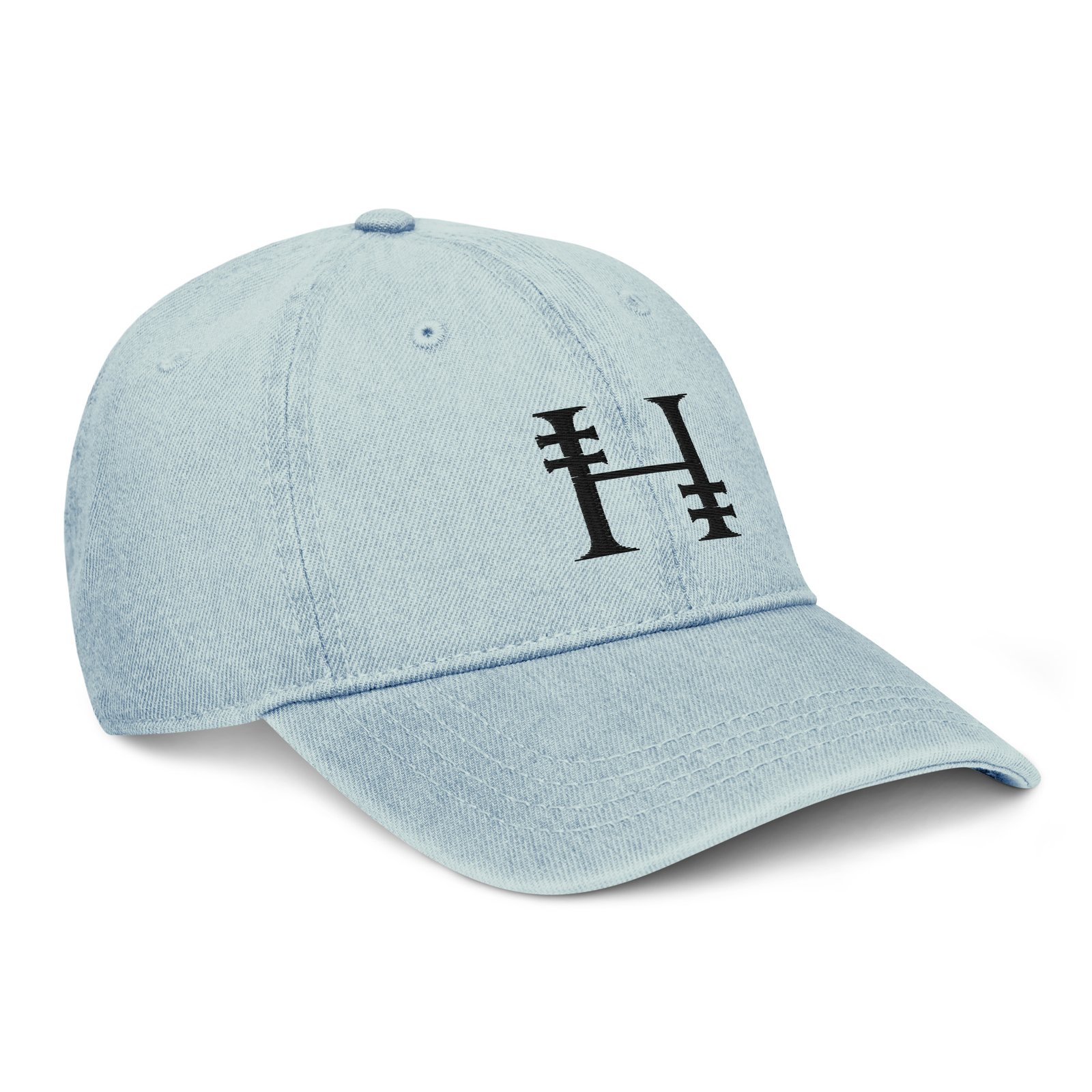 Mono Logo Full Cotton Denim Cap - Image 18