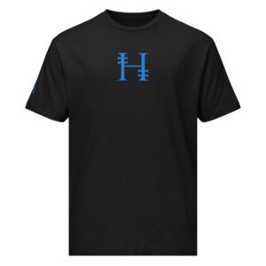 DuoGen Ice Blue Mono Logo Full Cotton T-Shirt