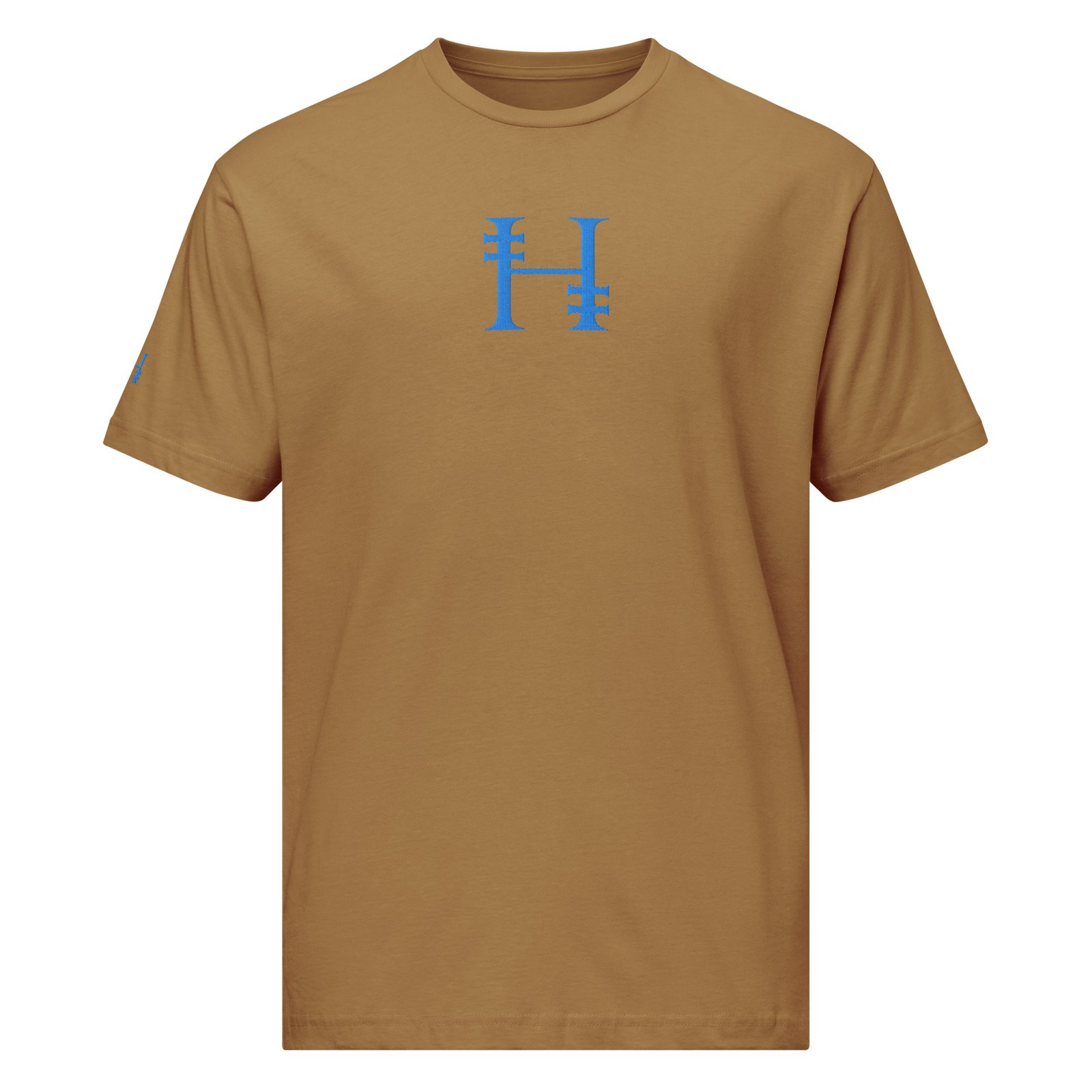 DuoGen Ice Blue Mono Logo Full Cotton T-Shirt - Image 9