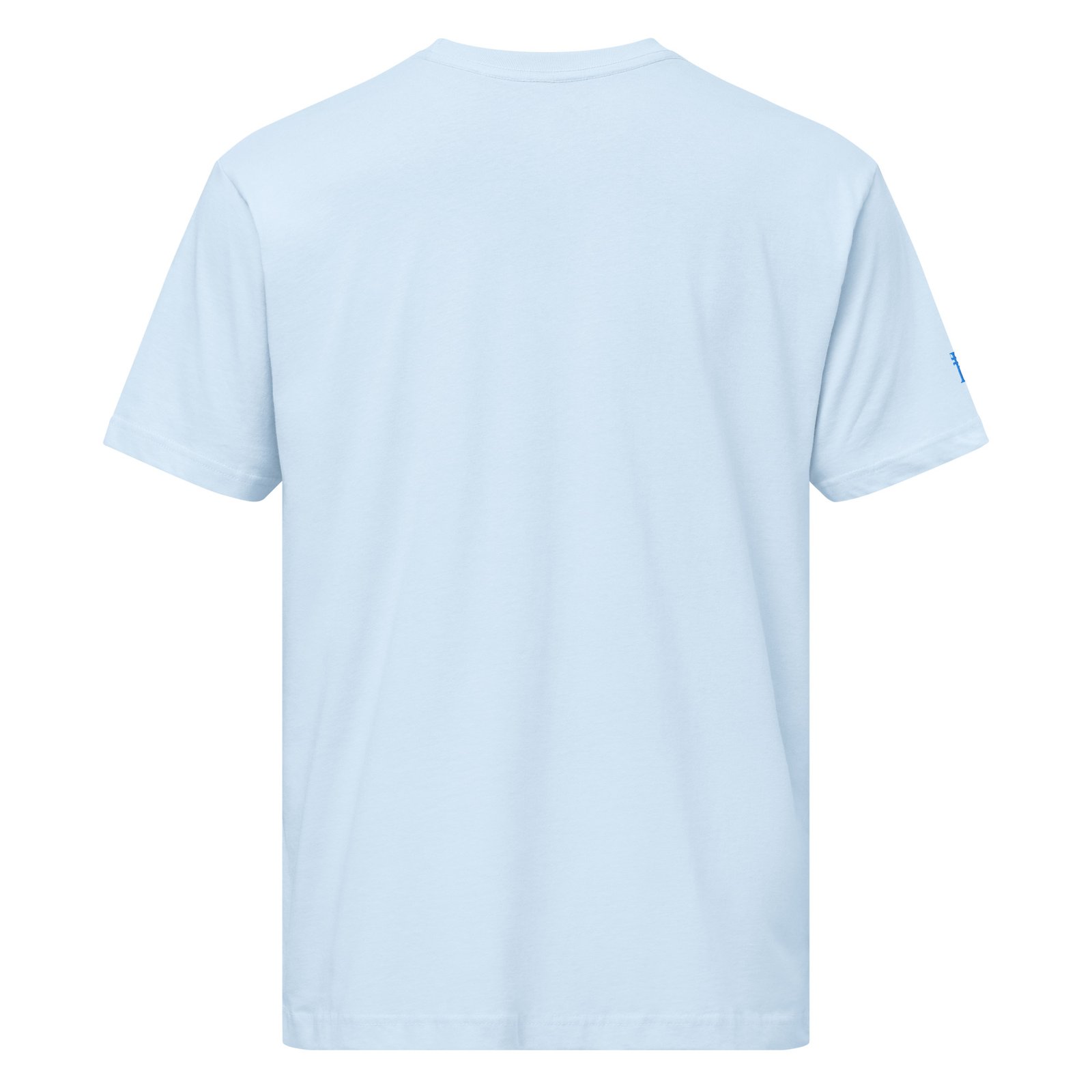 DuoGen Ice Blue Mono Logo Full Cotton T-Shirt - Image 18