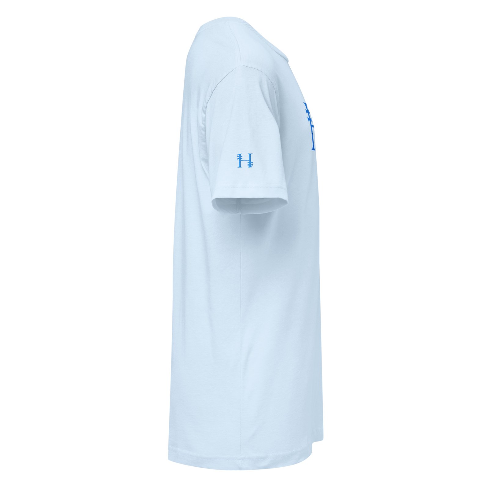 DuoGen Ice Blue Mono Logo Full Cotton T-Shirt - Image 19