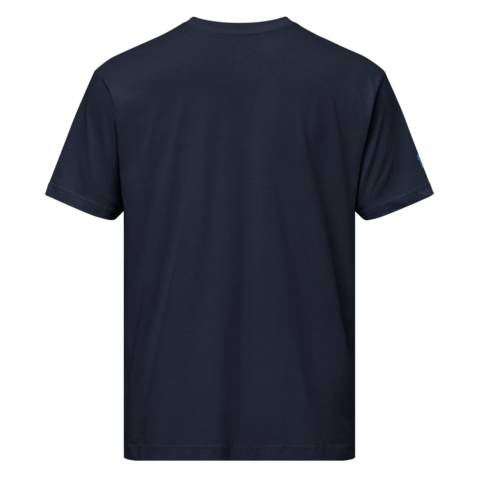 DuoGen Ice Blue Mono Logo Full Cotton T-Shirt - Image 6