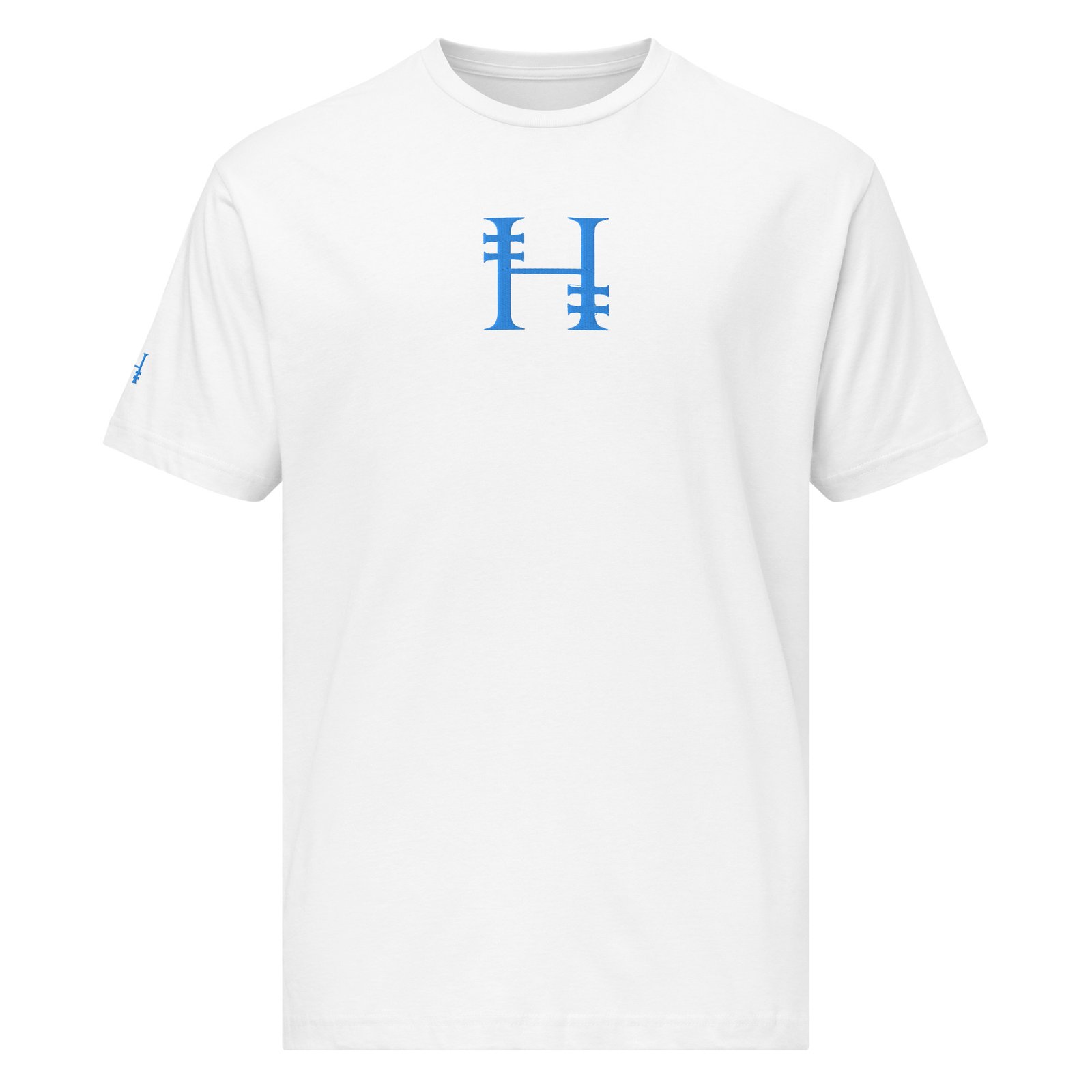 DuoGen Ice Blue Mono Logo Full Cotton T-Shirt - Image 25